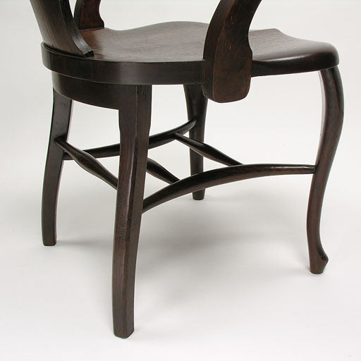 アンティーク家具 カブリオールレッグ 猫脚 アームチェアー 肘掛け 椅子