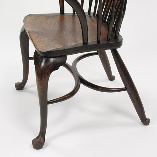 アンティーク家具 ウインザーチェアー アームチェアー 椅子 カブリオールレッグ